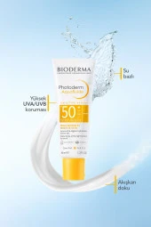 Bioderma Photoderm Aquafluide SPF50+ Tüm Ciltler için Yüksek Korumalı Yüz Güneş Kremi 40 ml - 2