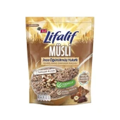 Eti Lifalif İnce Öğütülmüş Yulaflı Fındıklı, Kakao Çekirdekli, Kakaolu Müsli 250 g x 4 Adet thumbnail 3