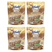 Eti Lifalif İnce Öğütülmüş Yulaflı Fındıklı, Kakao Çekirdekli, Kakaolu Müsli 250 g x 4 Adet - 2