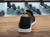 LACİVERT CİLT HAKİKİ DERİ ERKEK LOAFER AYAKKABI - 4
