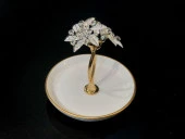 BROŞ 15 CM KULPLU PORSELEN SERVİS ALTIN - 1