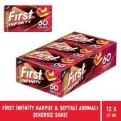 First Infinity 60 Dakika Karpuz & Şeftali Aromalı Şekersiz Sakız - 12 Adet thumbnail 2