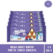 Milka Sweet Winter Yılbaşı Tablet Çikolata 100 gr - 5 Adet