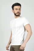 Cazador B.Yaka  K.Kol  Erkek T-şhirt 4177 Ekru - 2