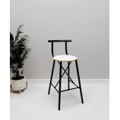 Eportatif Bar Masası Mutfak Oval 2 Kişilik Yemek Masası Beyaz 1244 thumbnail 4