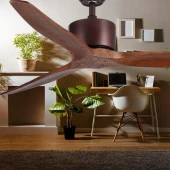 Kaşkar-Taflan F52238 Ahşap Kanatlı Uzaktan Kumandalı Tavan Vantilatörü thumbnail 4