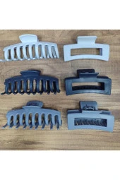 Kadın Renkli Karşık Mandal Toka Seti (RENKLİ KISKAÇLI SAÇ TOKASI 8,5 CM) - 2