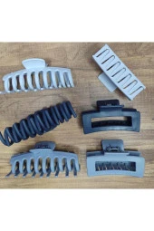 Kadın Renkli Karşık Mandal Toka Seti (RENKLİ KISKAÇLI SAÇ TOKASI 8,5 CM) - 3