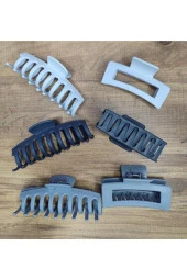 Kadın Renkli Karşık Mandal Toka Seti (RENKLİ KISKAÇLI SAÇ TOKASI 8,5 CM) - 4