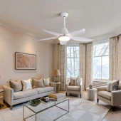 Fancium LED Aydınlatmalı Uzaktan Kumandalı Beyaz Tavan Vantilatörü DKF-502 thumbnail 4