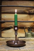 Turna Bakır Vintage Mumluk Düz Oksit MUM HEDİYELİ Turna2610-3 - 5