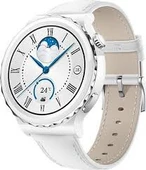 Huawei Watch GT 3 Pro 43mm Seramik Kasa ve Beyaz Deri Kayış Akıllı Saat TEŞHİR - 1
