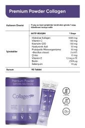 Collagen Forte Premium Powder (TOZ) 5 Tip Kolajen 10.000mg x 30 Şase, Orman Meyveli Aroma - 3