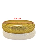 7.00 Gr (1.5 cm) Kesme Baklava Bombeli Model Altın Bilezik 8 Ayar - 3