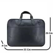 Ççs London 71455 Vegan Laptop Evrak Çantası 13 İnç Siyah - 2