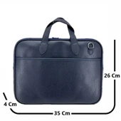 Ççs London 71455 Vegan Laptop Evrak Çantası 13 İnç Lacivert - 5