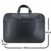 Ççs London 71454  Vegan Evrak Laptop Çantası 15 İnç Siyah - 4