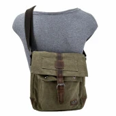 Ççs 31461 Kanvas Postacı Omuz Çantası Yeşil thumbnail 3