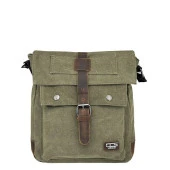 Ççs 31461 Kanvas Postacı Omuz Çantası Yeşil thumbnail 6
