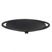 Lava Döküm Yuvarlak Saç Kavurma Tavası Döküm Demir Yekpare Çift Kulplu Çap 28cm. - 6