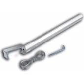 Hok Balkon Çamaşır Kurutma Askısı Kare Küpeşte 60X25 Metalik Gümüş Renk - 1