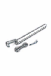 Balkon Çamaşır Kurutma Askısı Kare Küpeşte 60x25 Metalik Gümüş Renk - 1