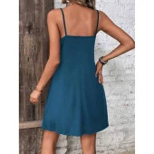 Lucky Life Kadın Askılı Turlu Viskon Kumaş Elbise - 2