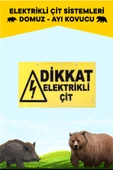 ATLAS ELEKTRİKLİ ÇİT UYARI LEVHASI 10 ADET - 1
