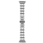 Gpack Apple Watch SE 2 2022 44mm Kordon Metal Yandan Çıtçıtlı Boşluklu Tasarım KRD96 - 4