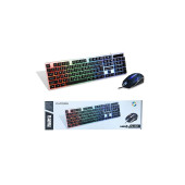 Platoon Pl-357 Usb Kablolu Işıklı Klavye Mouse Set - 1