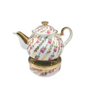 Sıralı Gül Demlik + Kaide - 1