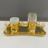 BEYAZ ÇİÇEK TEKLİ SUNUMLUK - 1