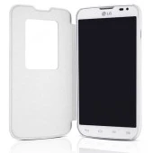LG L70 Kasalı Kapaklı Orjinal Flip Cover Kılıf - Beyaz - CCF-400 AGEUWH thumbnail 6