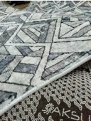 Aksu Prıme  Desenli  Embos Yolluk 80 cm Alva Mavi - 2