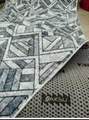 Aksu Prıme  Desenli  Embos Yolluk 80 cm Alva Mavi - 3