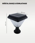 30w Solar Kristal Bahçe Aydınlatması 6500K Beyaz Işık - 2
