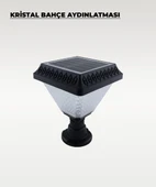 30w Solar Kristal Bahçe Aydınlatması 6500K Beyaz Işık - 3