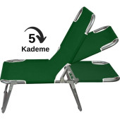Eportatif Katlanır Portatif Sandalye Şezlong - Kamp Sandalyesi Yeşil 1286 - 2