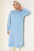 Arma Detaylı Uzun Tunik Mavi thumbnail 2