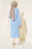 Arma Detaylı Uzun Tunik Mavi thumbnail 3