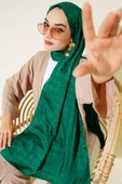 Kazayağı Desen İpeksi Jakar Şal Benetton - 1