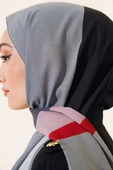 Kalın Çizgili Medine Şal Antrasit thumbnail 4