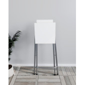 Eportatif Mutfak Bar Masa Sandalye Takımı Katlanır Bar Sandalye 2 Kişilik Mutfak Masası Beyaz 1296 thumbnail 6