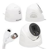 Plato PL-25273 2 Mp Color Vu 3.6 Mm 2 Atom Led Plastik Kasa Ahd Dome Gece Görüşlü Güvenlik Kamerası - 4