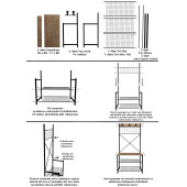 Eportatif Geniş Metal Portmanto, Elbise Askılığı, Vestiyer, Ayakkabılık 1301 - 4