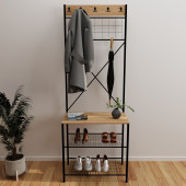 Eportatif Dar Metal Portmanto, Elbise Askılığı, Vestiyer, Ayakkabılık 1302 - 1