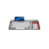 Everest Kb-88 Ruby Siyah/gri Kablosuz 2.4g + Bluetooth Bt1 Bt2 Çoklu Cihaz Bağlantılı Q Ince Klavye - 1