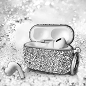 Apple Airpods 3. Nesil ile uyumlu Kılıf Taşlı Parlak Lüks Stone Mira Case - 11