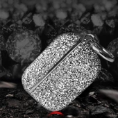 Apple Airpods 3. Nesil ile uyumlu Kılıf Taşlı Parlak Lüks Stone Mira Case - 12