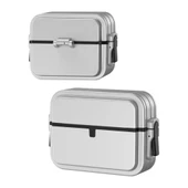 MobaxAksesuar Apple Airpods Pro 2. Nesil ile uyumlu Kılıf Kilit İnce Çizgi Dizayn Case 404 thumbnail 4